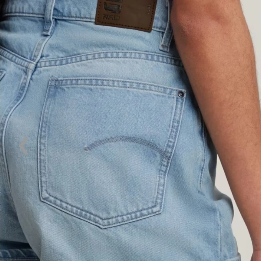 G-Star Faded Blue Women's Jean Shorts - NEW